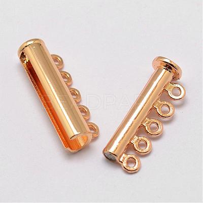 Alloy Magnetic Slide Lock Clasps PALLOY-P103-04-1