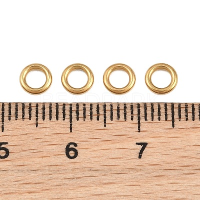 Ion Plating(IP) 304 Stainless Steel Closed Jump Rings STAS-G393-06G-05-1