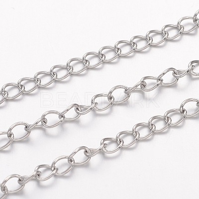 Tarnish Resistant 304 Stainless Steel Twisted Chains CHS-H007-25P-1