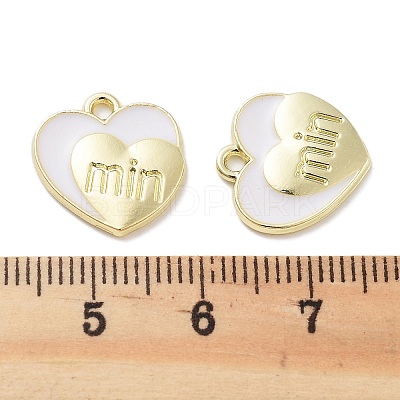 Rack Plating Alloy Enamel Pendants PALLOY-F311-10G-1