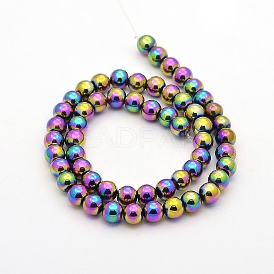 Electroplate Magnetic Synthetic Hematite Bead Strands X-G-J320-05-1