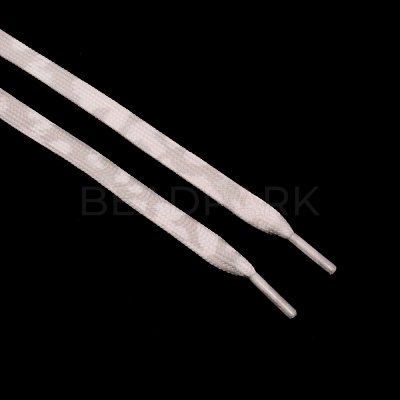 Flat Smooth Polyester Shoelaces AJEW-WH0250-23G-1