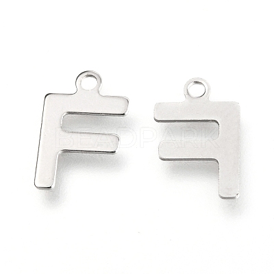 Non-Tarnish 201 Stainless Steel Charms X-STAS-C021-06P-F-1