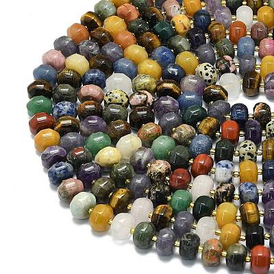 Mixed Gemstone Beads Strands G-P573-B01-01-1