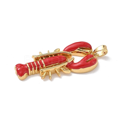 Brass Enamel Pendants X-KK-Z124-01G-01-1