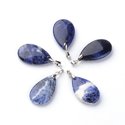 Natural Sodalite Pendants X-G-Q484-A01-1