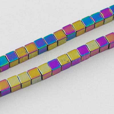 Non-magnetic Synthetic Hematite Beads Strands G-Q876-2mm-1-1