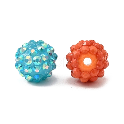 AB-Color Resin Rhinestone Beads X-RESI-S315-12x14-M-1