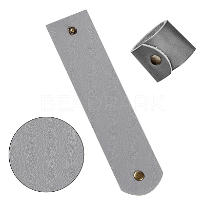 Rectangle PU Leather Napkin Buckle AJEW-WH0129-94B-1