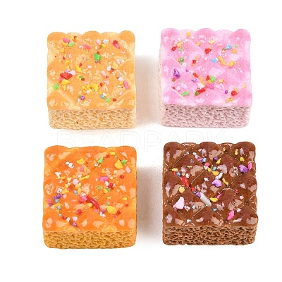 Opaque Resin Imitation Food Cabochons CRES-D329-02-1