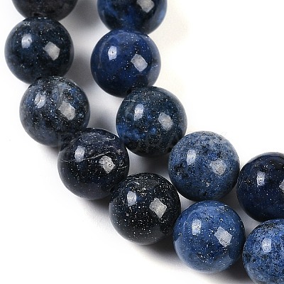 Natural Dumortierite Beads Strands G-G167-A06-10MM-1
