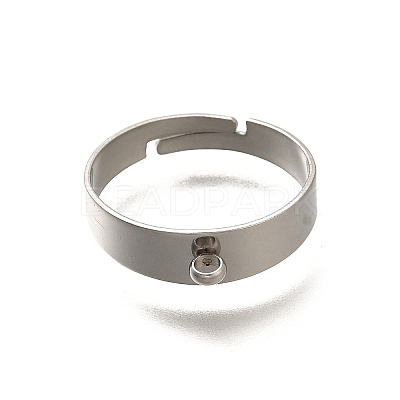 316 Surgical Stainless Steel Adjustable Ring Components STAS-F311-19P-1