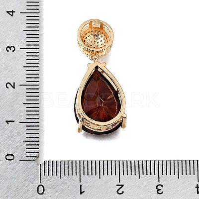 Brass Pave Cubic Zirconia Pendants KK-N290-33G-01-1