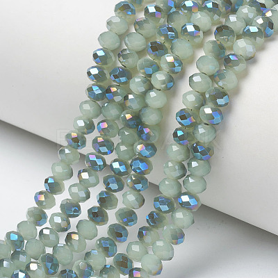 Electroplate Glass Beads Strands EGLA-A034-J4mm-I03-1
