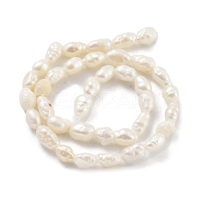 Natural Keshi Pearl Cultured Freshwater Pearl Beads Strands PEAR-P062-19-1