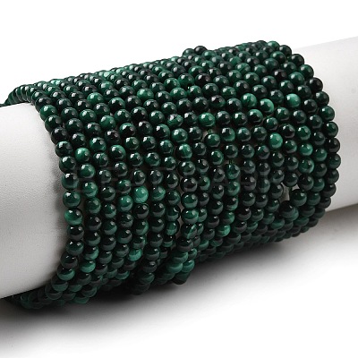 Natural Malachite Beads Strands G-F571-27AB1-3mm-01-1