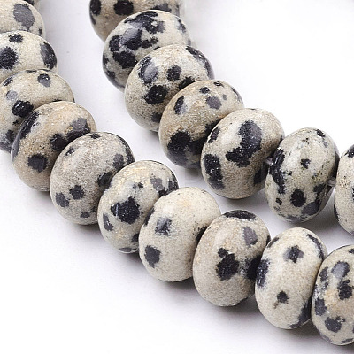Natural Dalmatian Jasper Beads Strands LS-G-O162-02-5x8mm-1