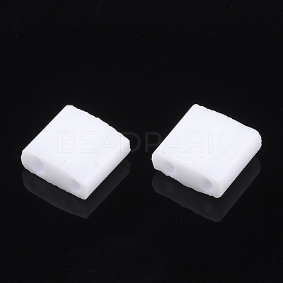 2-Hole Opaque Glass Seed Beads SEED-S023-08A-1