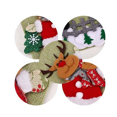 4Pcs Cloth Christmas Stockings Sets JX066A-1