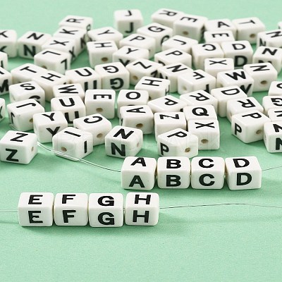 20Pcs Porcelain Beads PORC-FS0001-08T-1