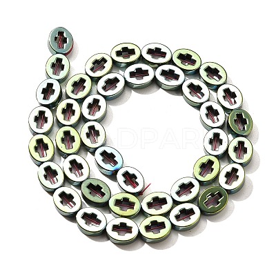 Electroplated Synthetic Non-magnetic Hematite Beads Strands G-L613-Z01-02H-1