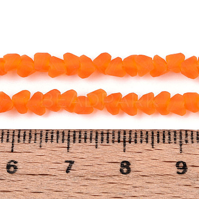 Frosted Transparent Glass Beads X1-GLAA-N016-4mm-09-1