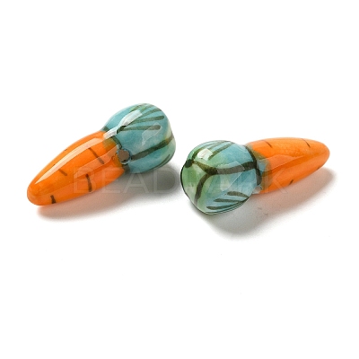 Food Theme Handmade Porcelain Beads X-PORC-NH0001-02-1