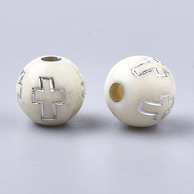 Plating Acrylic Beads X-PACR-Q113-10M-1
