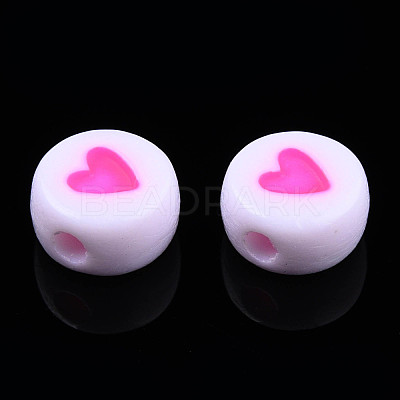 Opaque Acrylic Beads MACR-N008-57F-1