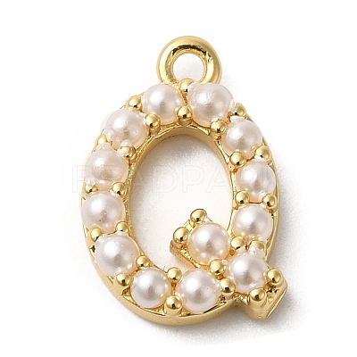 Plastic Imitation Pearl Pendants KK-P230-17G-Q-1