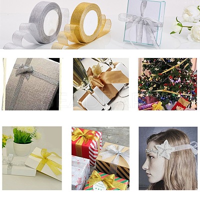 Glitter Metallic Ribbon OCOR-T001-25mm-YC-1