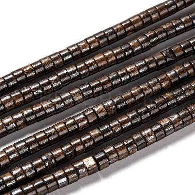 Natural Bronzite Bead Strands G-F631-A43-1