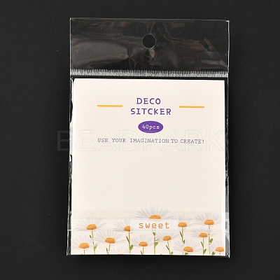 40Pcs Waterproof PET Adhesive Stickers Set DIY-K032-56D-1