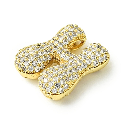 Rack Plating Brass Cubic Zirconia Pendants KK-S378-02G-H-1