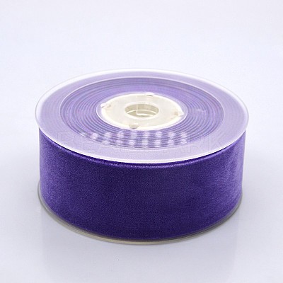 Polyester Velvet Ribbon for Gift Packing and Festival Decoration SRIB-M001-38mm-465-1