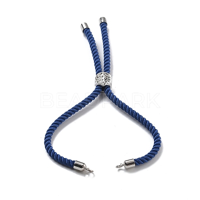 Twisted Nylon Cord Silder Bracelets DIY-B066-03P-10-1