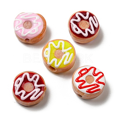 Handmade Lampwork Enamel Beads Strands LAMP-A001-F03-1