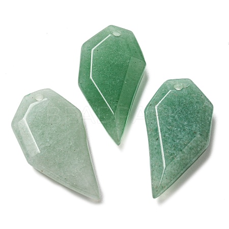 Natural Green Aventurine Pendants G-G052-A03-1