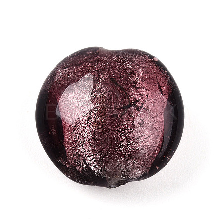 Handmade Silver Foil Glass Beads SLF20mmY-02-1