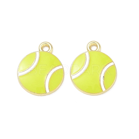 Tennis Alloy Enamel Pendants AL-CBA292F-02A-G-1