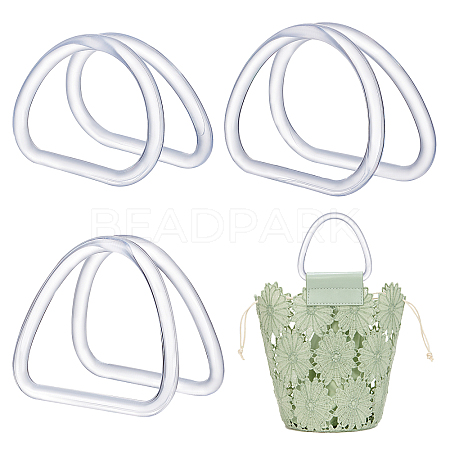   6Pcs 3 Style Plastic Handbag Handle KY-PH0001-59-1