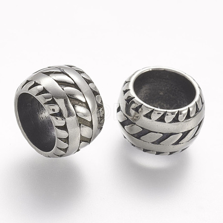 304 Stainless Steel Beads STAS-A032-085AS-1