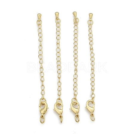 Long-Lasting Plated Brass Chain Extender LS-KK-F711-09G-1