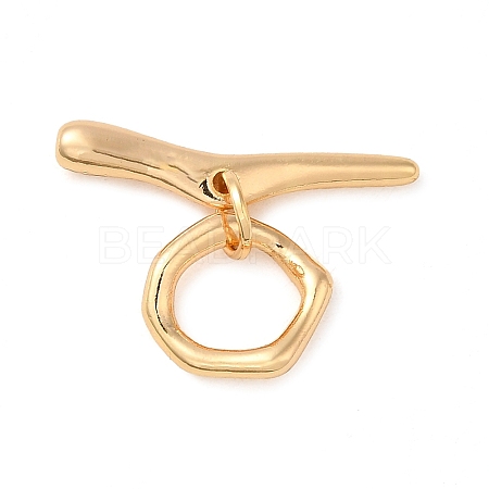 Brass Toggle Clasps KK-M270-02G-1