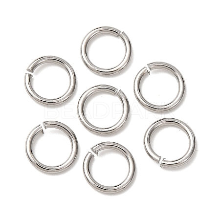 Tarnish Resistant 304 Stainless Steel Open Jump Rings STAS-N015-10-7x1mm-1