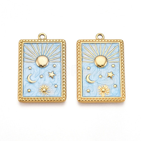304 Stainless Steel Pendants STAS-N108-27A-G-1