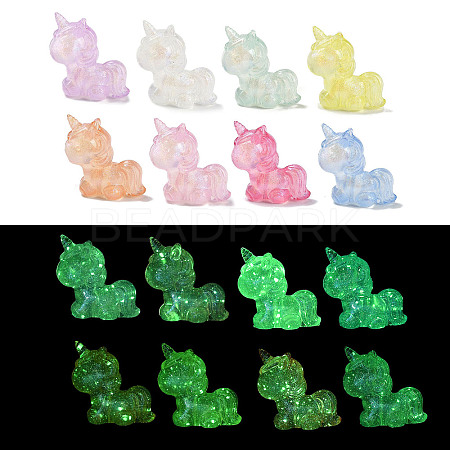 Luminous Transparent Acrylic Beads LACR-U001-09-1