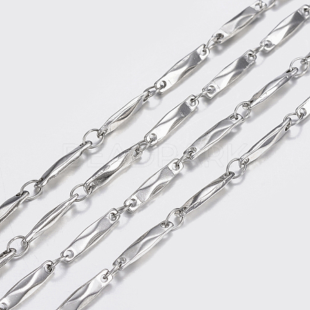 Non-Tarnish 3.28 Feet 304 Stainless Steel Chains X-STAS-P197-045P-1