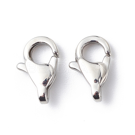 304 Stainless Steel Lobster Claw Clasps STAS-Q048-1