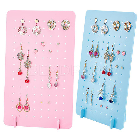   2 Sets 2 Colors Opaque Acrylic Earring Diaplay Stands EDIS-PH0001-25-1